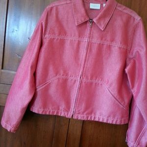 Red Liz Claiborne Jean Jacket.
